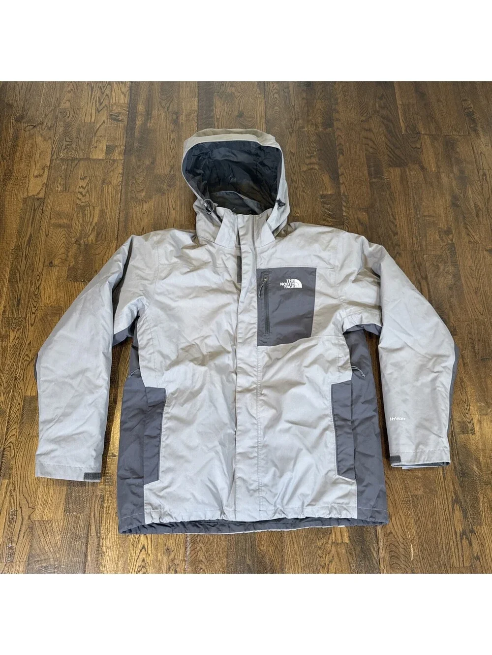 THE NORTH FACE Cassius Triclimate Jacket Full Zip 3 in 1 GREY L